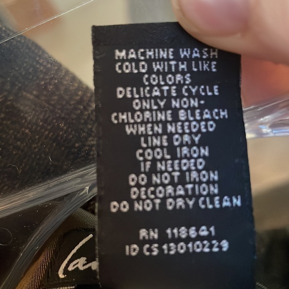 Lane Bryant dark brown suit jacket/blazer with faux leather trim.Size 26 - Picture 9 of 9